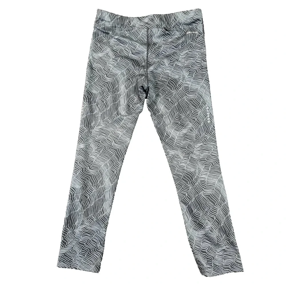 Nike Dri-FIT Epic Lux Crop Leggings Gray Wave Print Womens‎ S 799814-010 Running